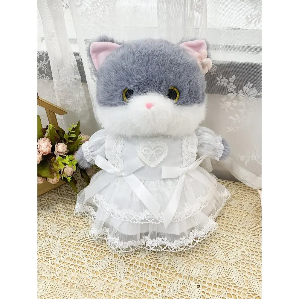 Large Bartholomew Bear clothes outfits - Puffy White Tulle Princess Dress